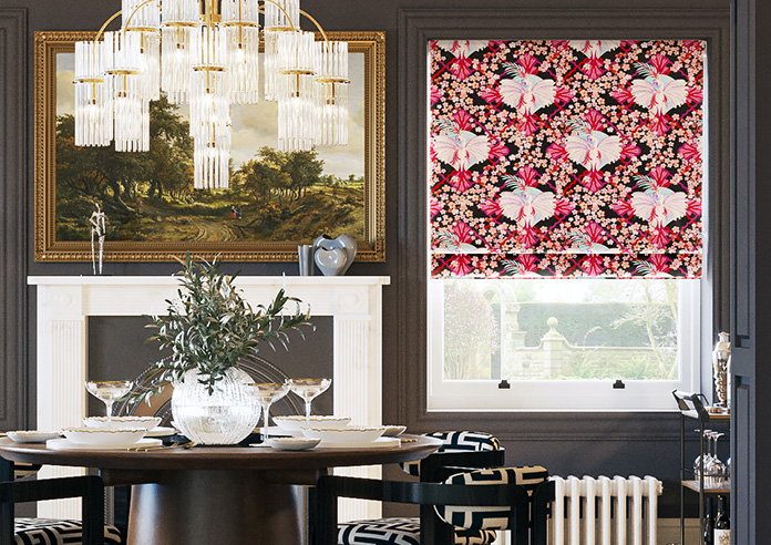 Faded Glamour, Fairground Black - Twist&Fit Roman Blind - Image 3